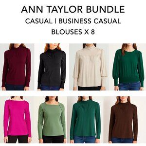 👚 Bundle of 8 | Ann Taylor Blouses | Large
